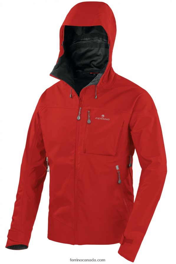 Ferrino Men VALDEZ JACKET S MAN DARK RED 8RV8VL135 Dark Red