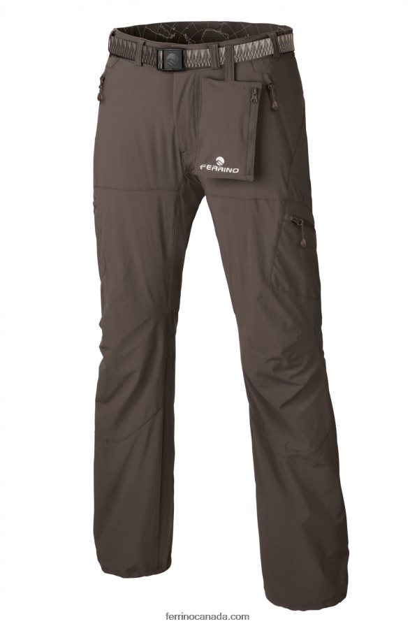 Ferrino Men HERVEY PANTS MAN IRON BROWN 8RV8VL201 Iron Brown