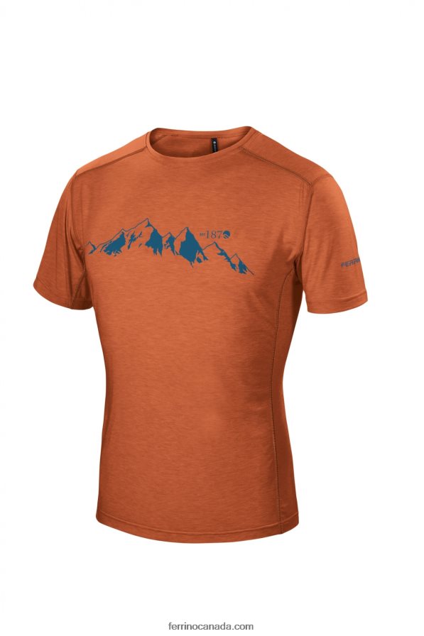 Ferrino Men YOHO T-SHIRT MAN DARK ORANGE 8RV8VL180 Dark Orange