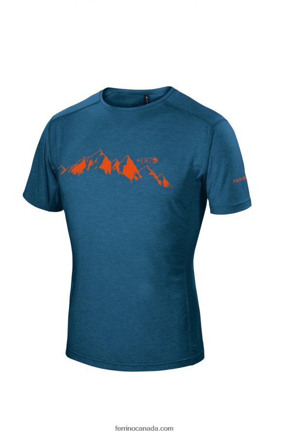 Ferrino Men YOHO T-SHIRT MAN OCEAN 8RV8VL179 Ocean