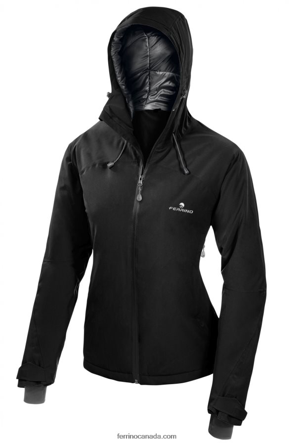 Ferrino Women YENISEI JACKET WOMAN BLACK 8RV8VL357 Black