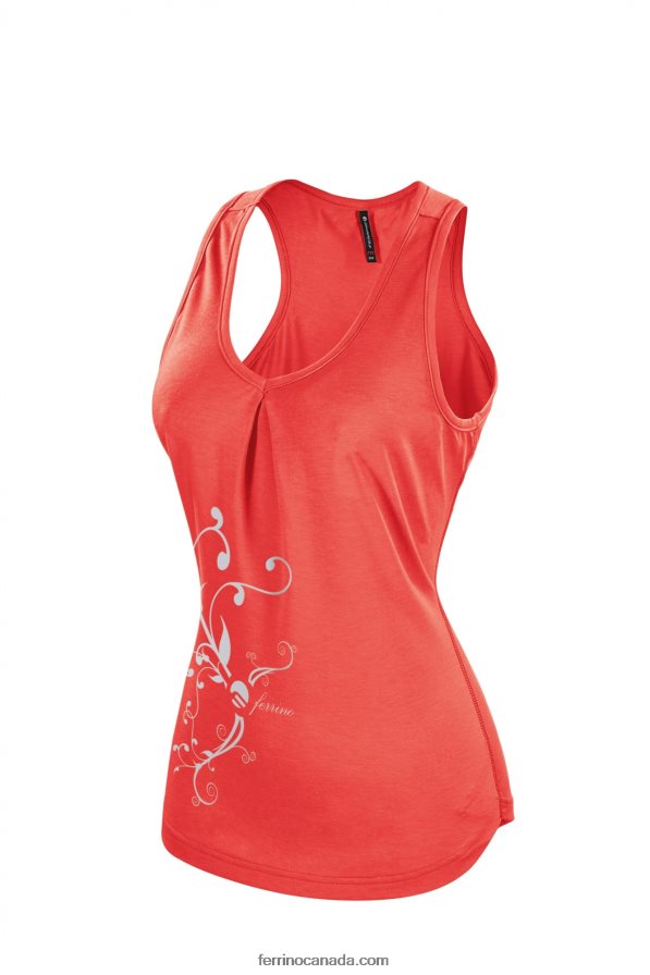 Ferrino Women TORNGAT TANK WOMAN CORAL RED 8RV8VL328 Coral Red