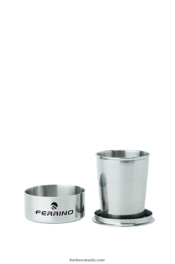 Ferrino Unisex STAINLESS STEEL FOLDABLE TUMBLER 8RV8VL657