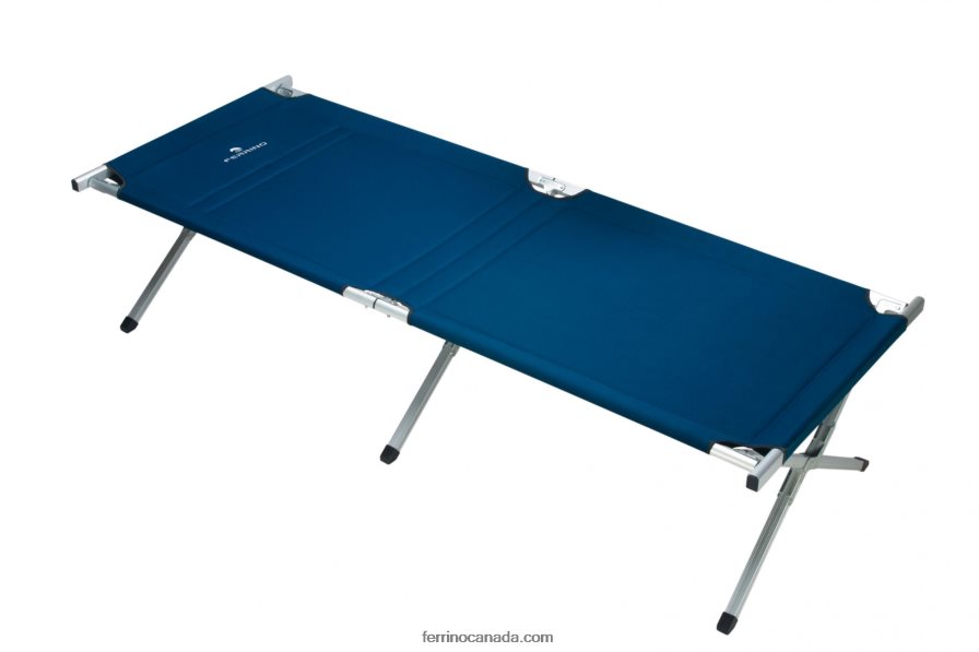 Ferrino Unisex ALUMINIUM CAMPING COT BLUE COLOUR 8RV8VL431