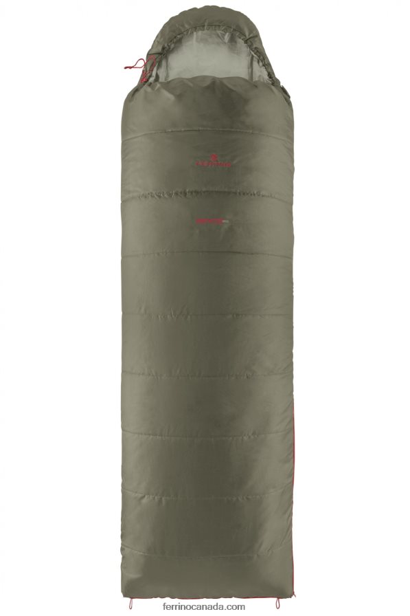 Ferrino Unisex SLEEPINGBAG BRYCE SQ ZIP RIGHT GREEN 8RV8VL384 Zip Right Green