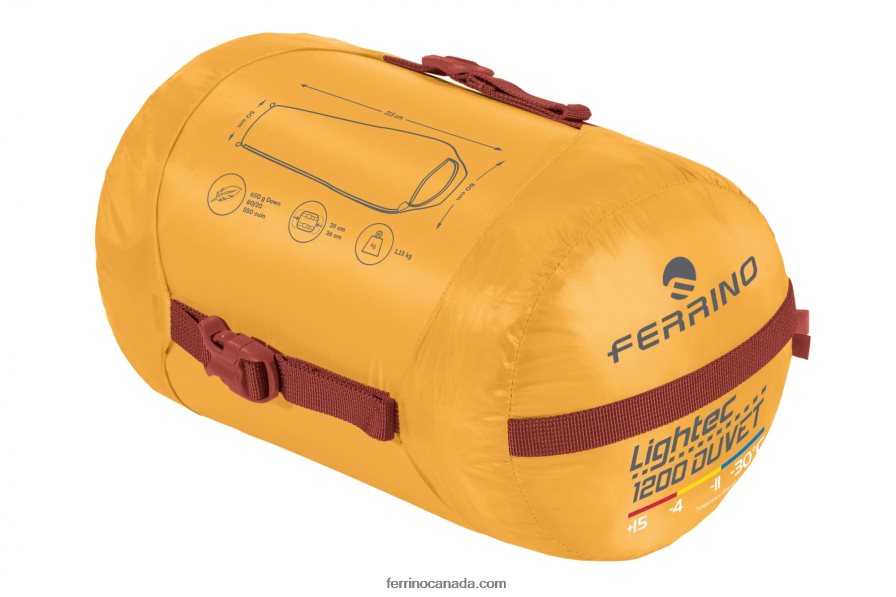 Ferrino Unisex SLEEPINGBAG LIGHTECH 1200 DUVET RDS DOWN 8RV8VL370