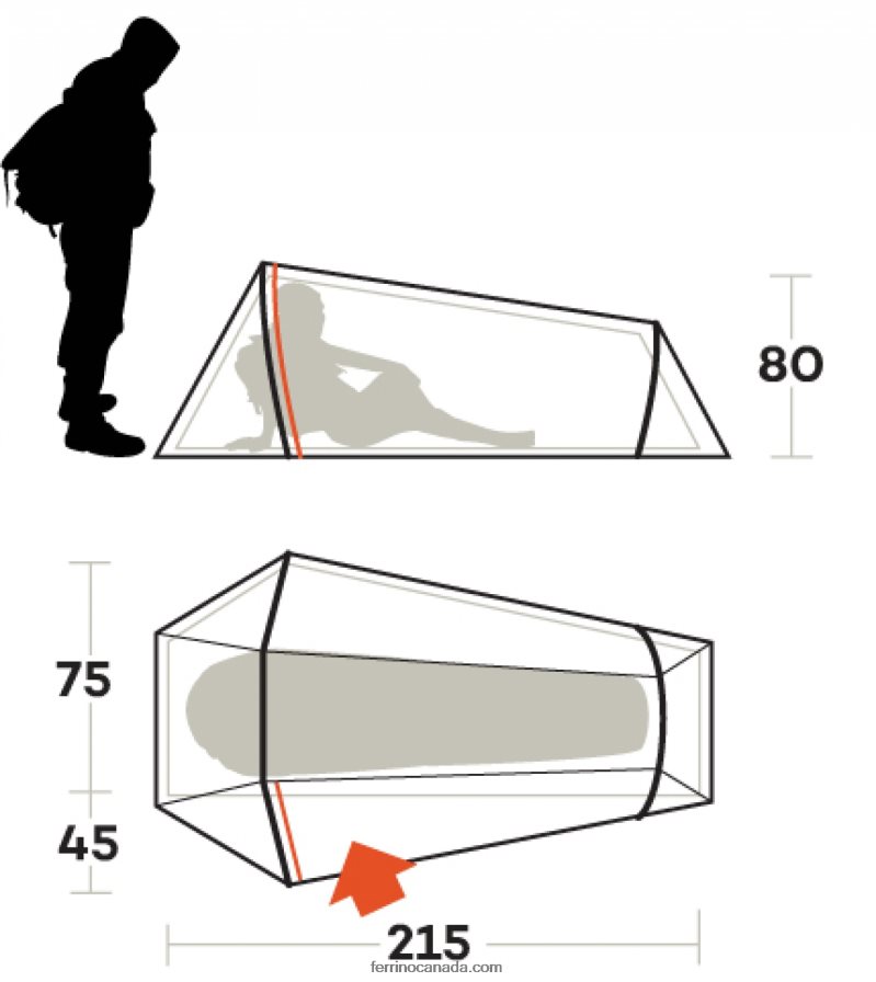 Ferrino Unisex LIGHTENT 1 PRO TENT 8RV8VL460