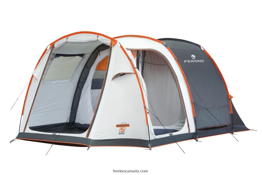 Ferrino Unisex TENT CHANTY 5 DELUXE WHITE 8RV8VL492