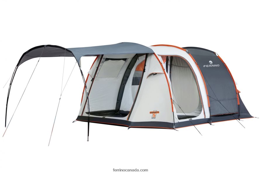 Ferrino Unisex TENT CHANTY 5 DELUXE WHITE 8RV8VL492