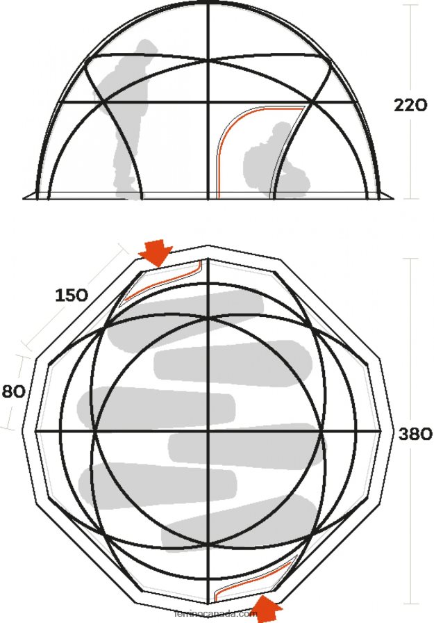 Ferrino Unisex TENT COLLE SUD (INNER + DOUBLE FLY) 8RV8VL448