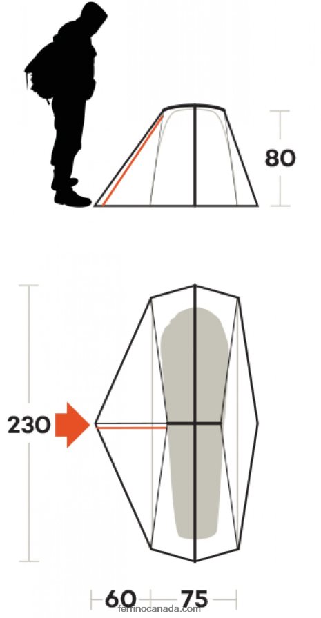 Ferrino Unisex TENT GRIT 1 FR 8RV8VL457