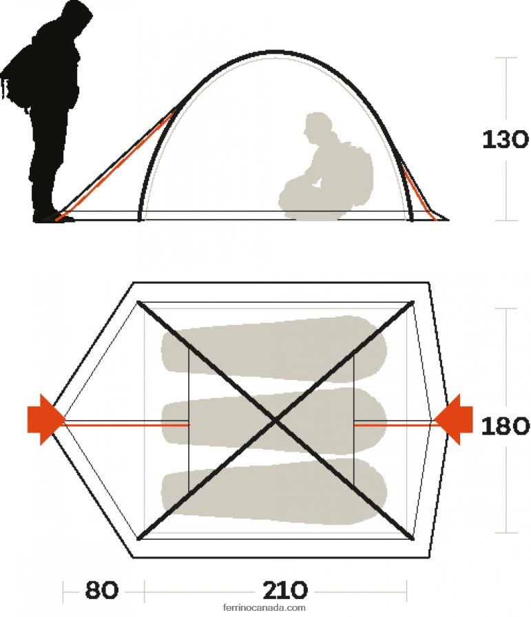 Ferrino Unisex TENT KALAHARI 3 8RV8VL485