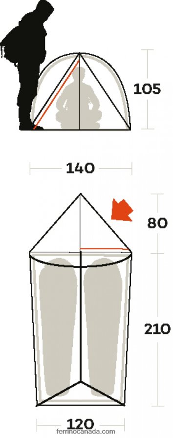 Ferrino Unisex TENT MANASLU 2 8RV8VL453