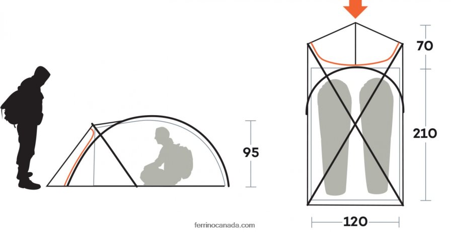 Ferrino Unisex TENT NAMIKA 2 8RV8VL452