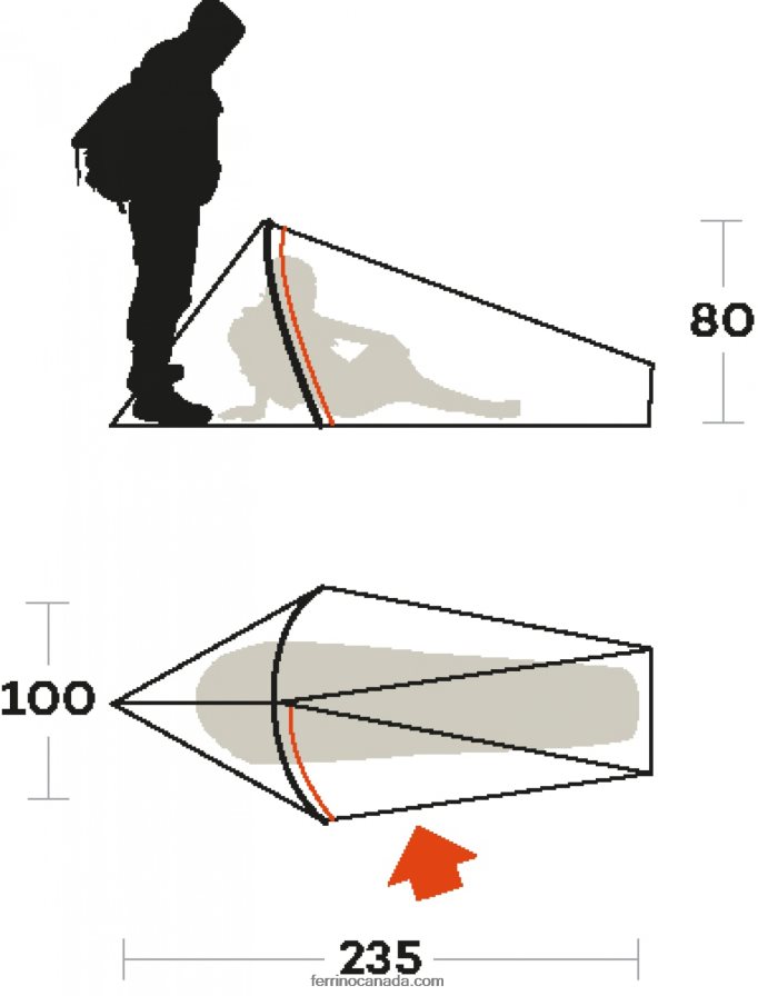 Ferrino Unisex TENT SINTESI 1 8RV8VL472