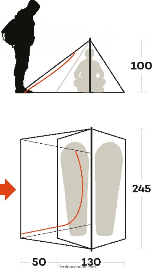 Ferrino Unisex TENT SINTESI 2 8RV8VL473