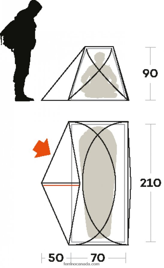 Ferrino Unisex TENT SOLO 8RV8VL451